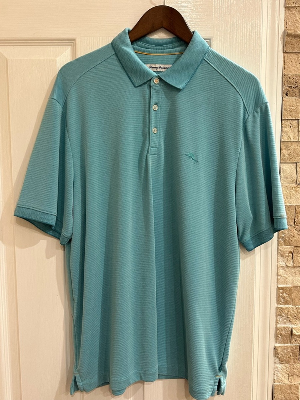 Tommy Bahama Men’s Aqua Teal Polo Shirt